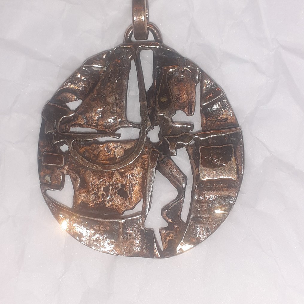 Zonder minimumprijs - Jorma Laine - Ketting met hanger - Brutalist Brons - Jorma Laine Brutalist #2.1