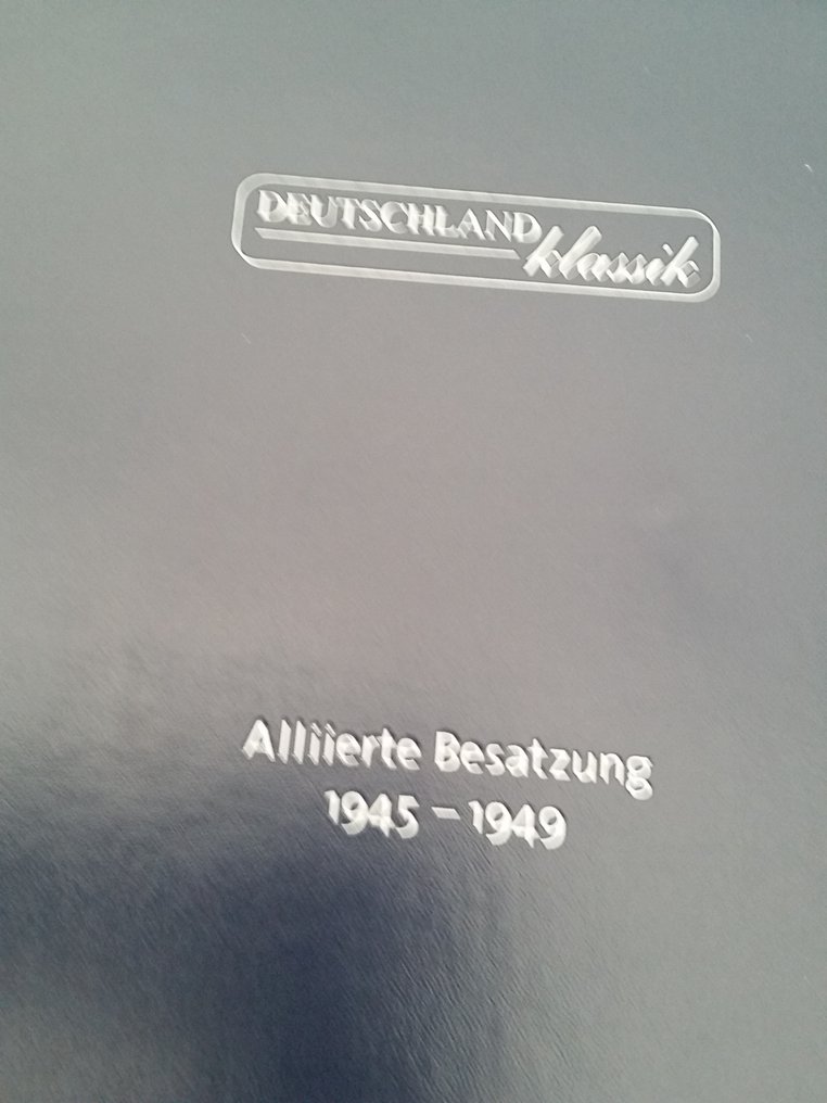 Γερμανία - Αξεσουάρ. Άλμπουμ Συμμαχικής κατοχής και Saarland. Μανσέτα με προεκτυπωμένα φύλλα Γερμανικής #3.2
