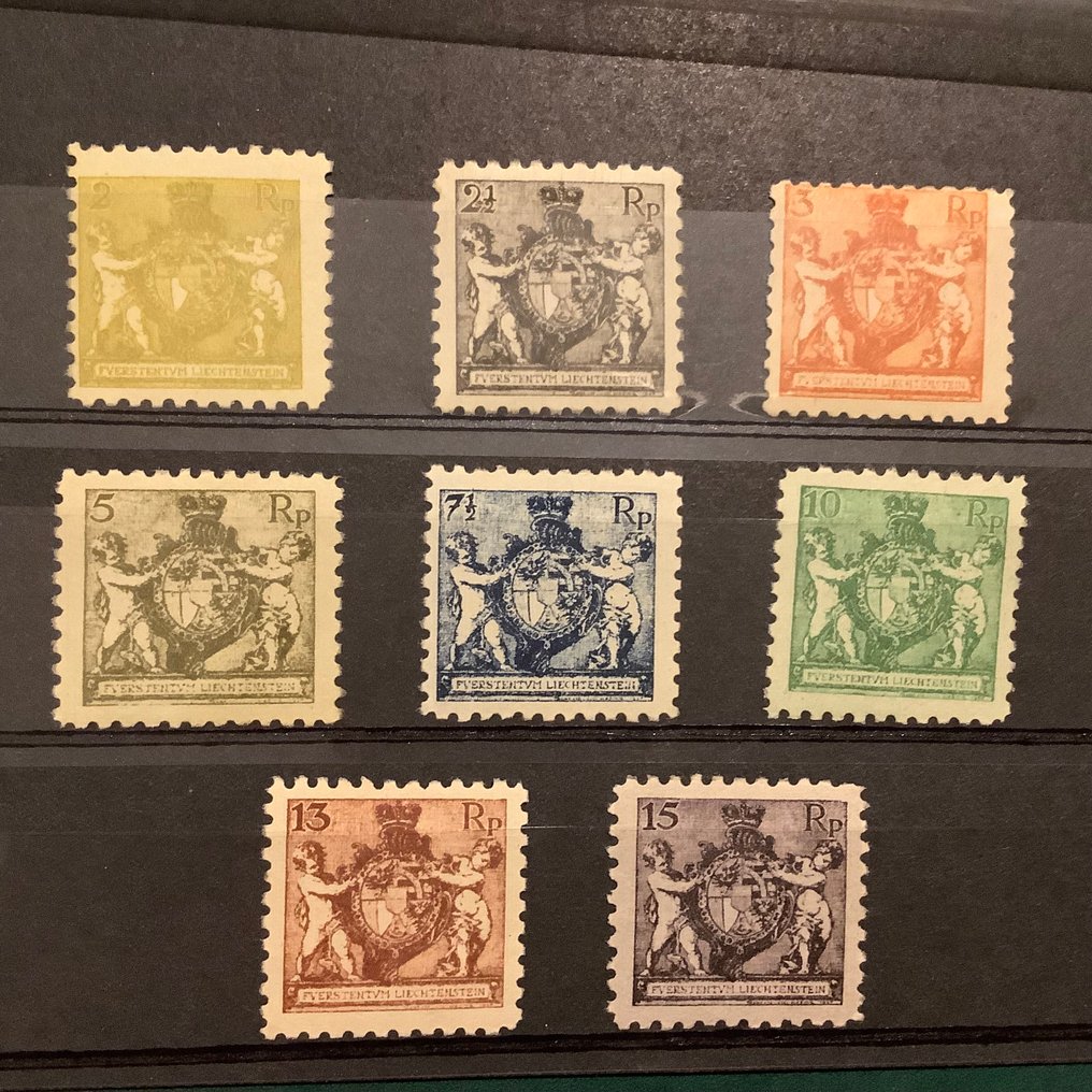 Liechtenstein 1921 - Landswap gun in standing 9.5 - approved by Georg Buhler - Michel 45/52 A #1.0