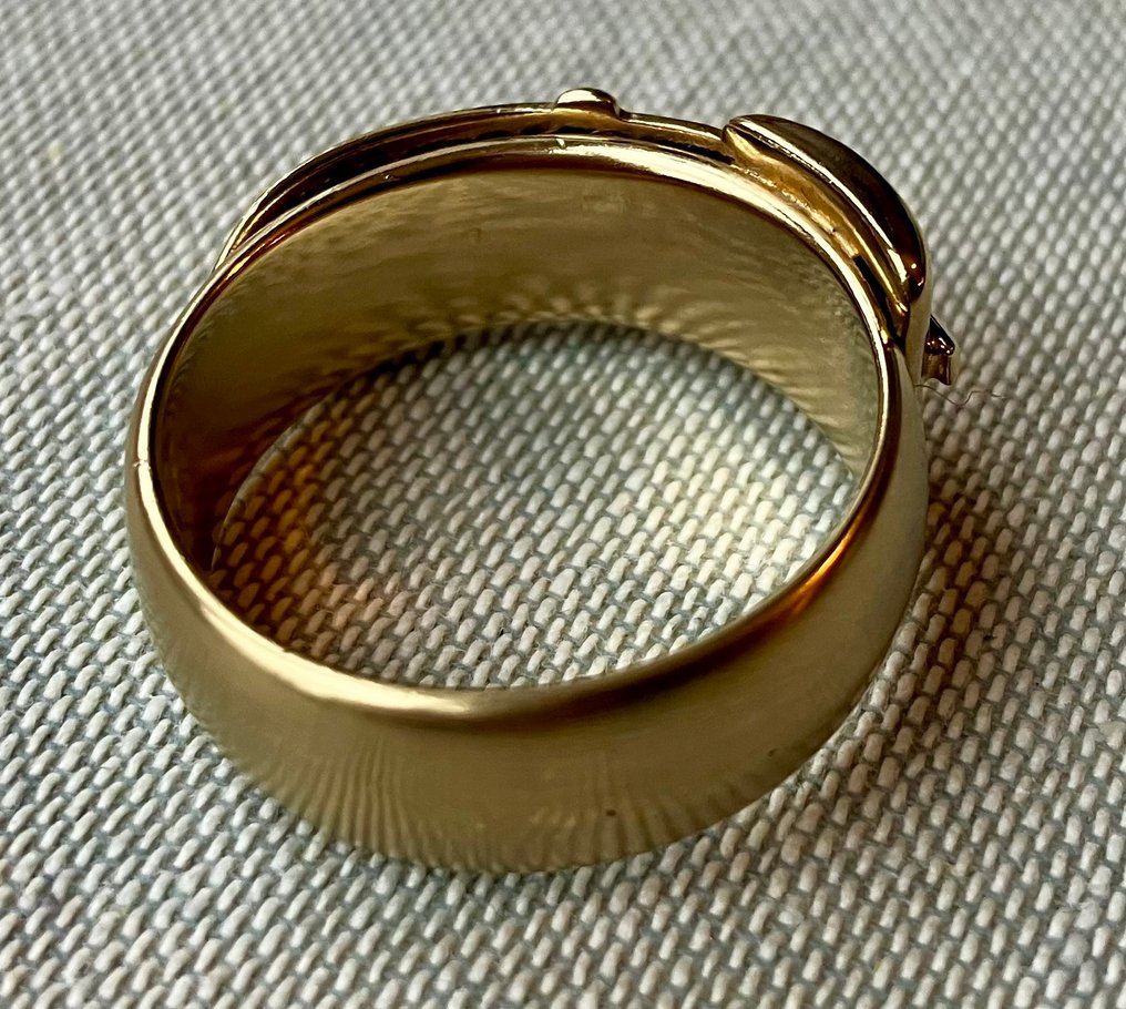 Gucci - Verguld, Metaal - Sjaalring - Riemgesp - Geen veiling #3.2