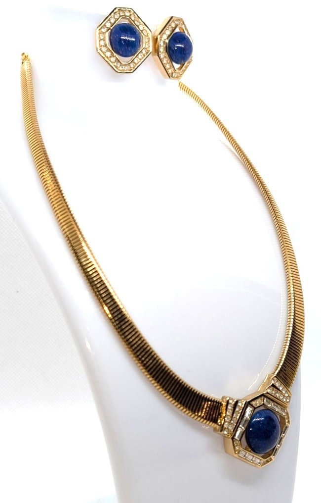 Christian Dior - Lapislázuli - Bañado en oro - Pendientes - Pendientes con estilo statement #3.2