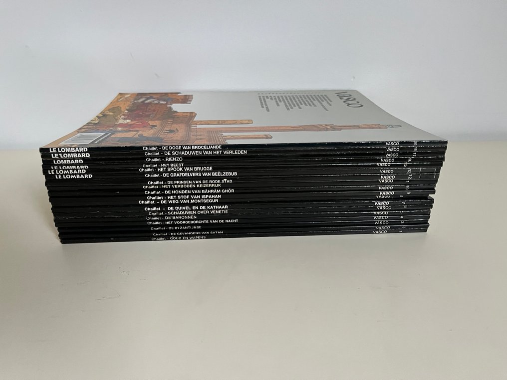 Vasco 1 t/m 13 & 15 t/m 19 - opeenvolgende reeks SC - 18 Album - Erstausgabe - 1983/2003 #1.0