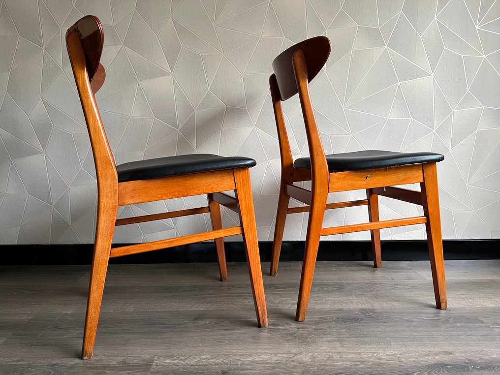 Farstrup - Thomas Harlev - Chair (2) - Model 210 - Beech, Teak - Vintage #3.2