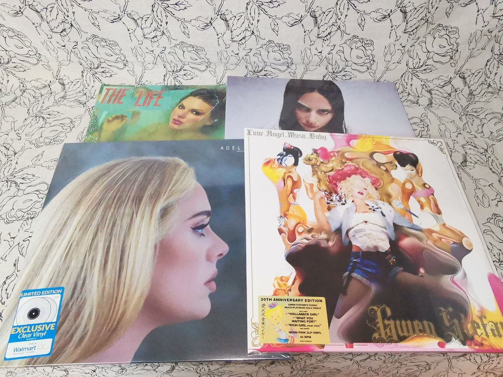 Taylor Swift, Adele, Lady Gaga & Gwen Stefani - 4 x special edition LPs - All coloured vinyl - Sealed - Album LP (più oggetti) - Vinile colorato - 2021 #1.0