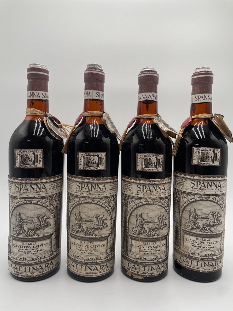 1954 Spanna - Gattinara Riserva - 4 Bottles (0.75L) #1.0
