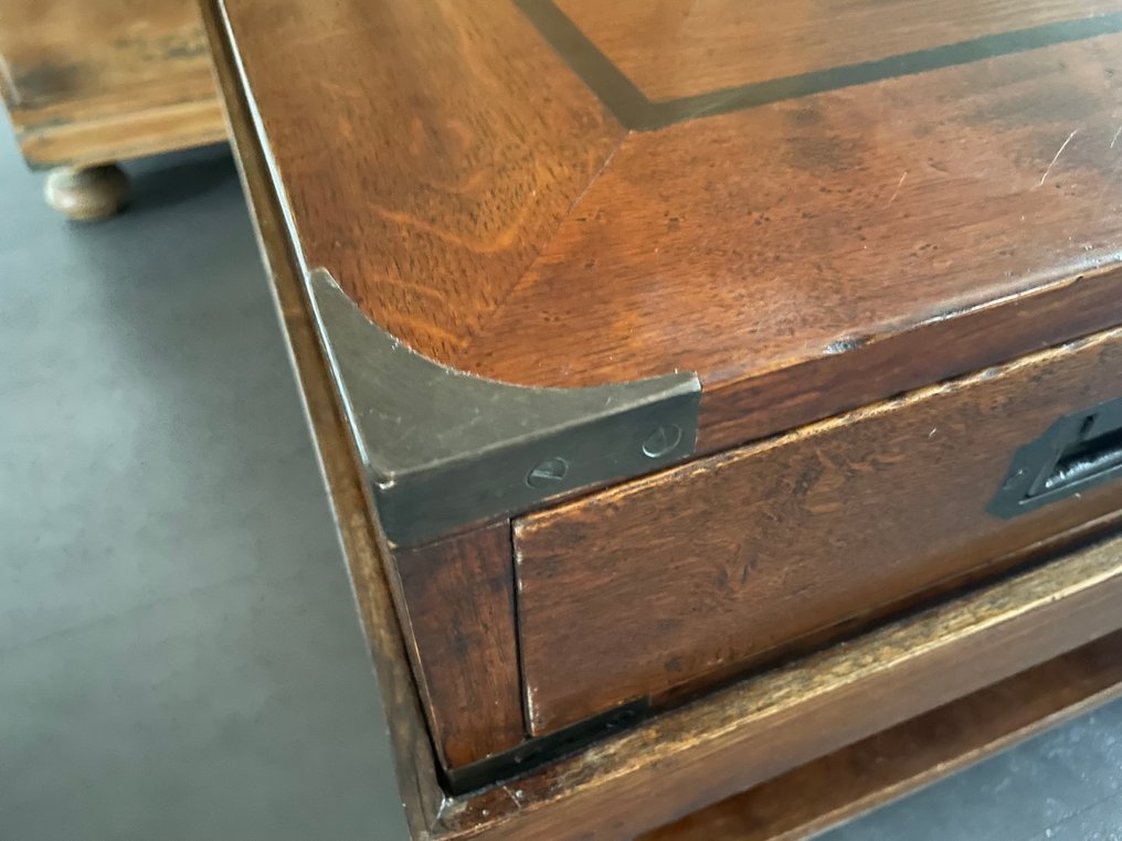 Coffee table - Mahogany - Coffee table Campaign style #1.0