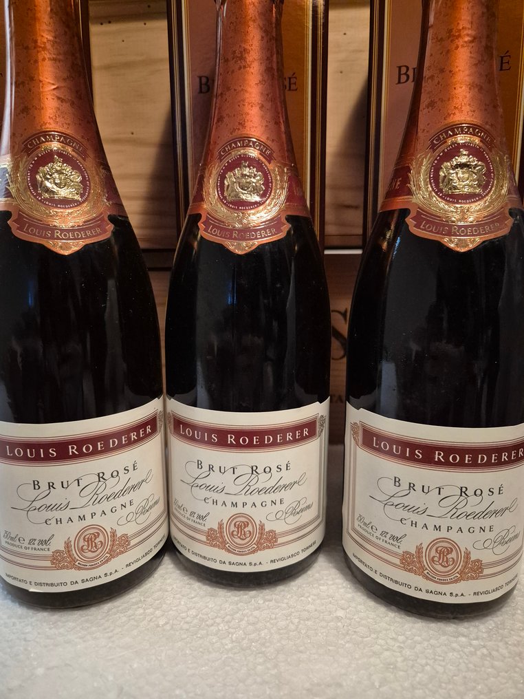 Louis Roederer, Brut Rosè - Champán Brut - 3 Botellas (0,75 L) #1.0