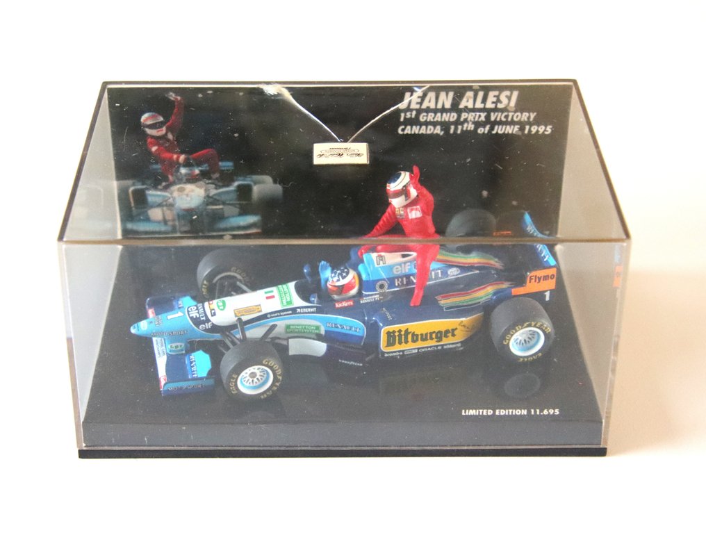 MiniChamps, Paul's Model Art 1:43 - Model car - Jean Alesi on top of Michael Schumachers Benetton B195 - First and only Grand Prix victory for Jean Alesi #1.0