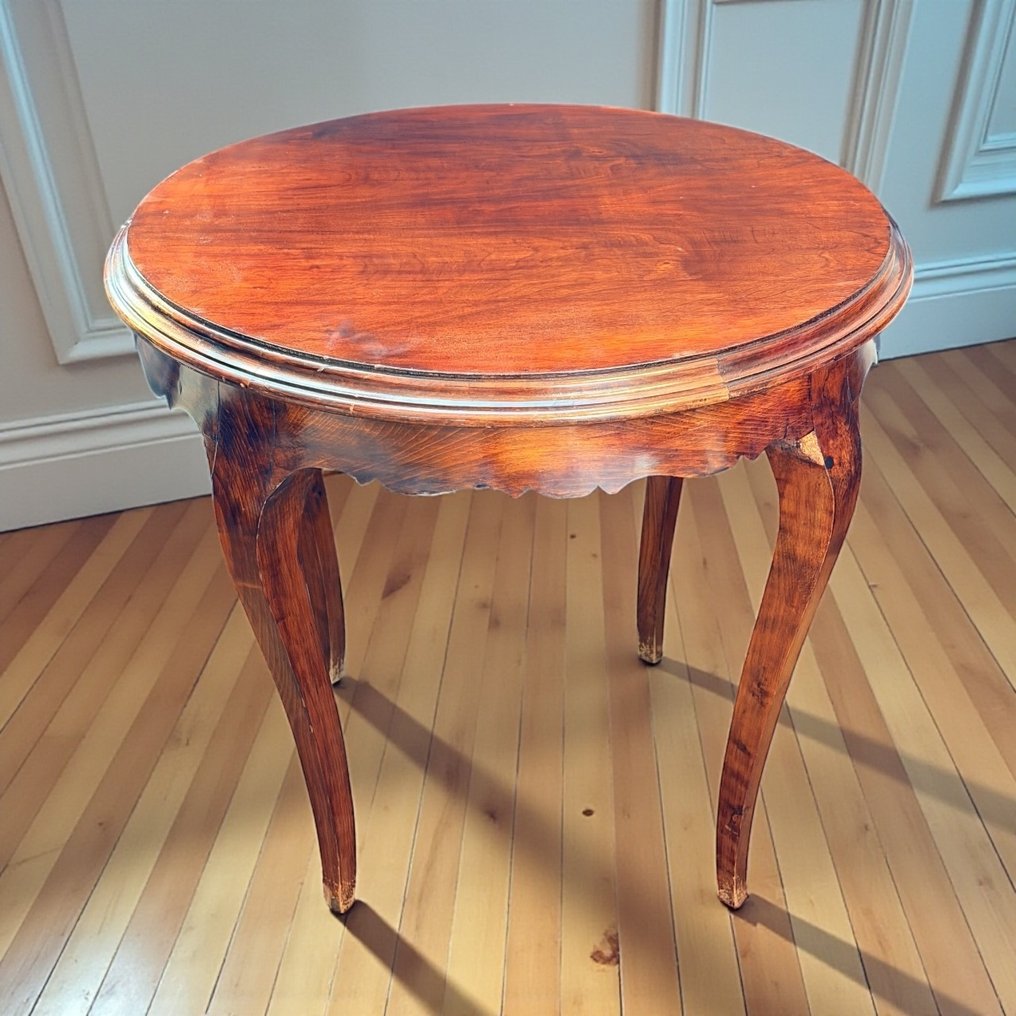 Table d'appoint - Ronde - Acajou #1.0