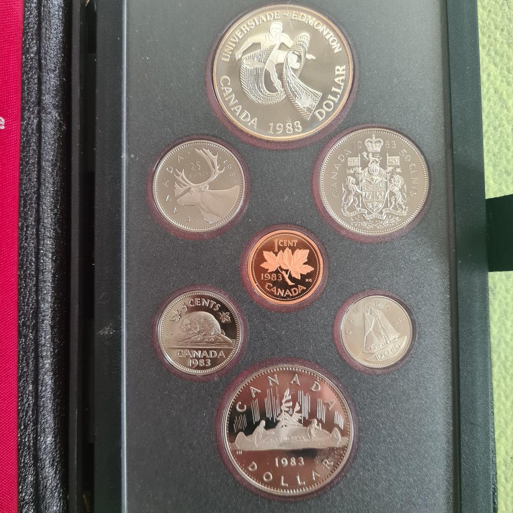 Kanada. Proof Set 1983 KSM Münzsatz (Ei pohjahintaa) #1.0