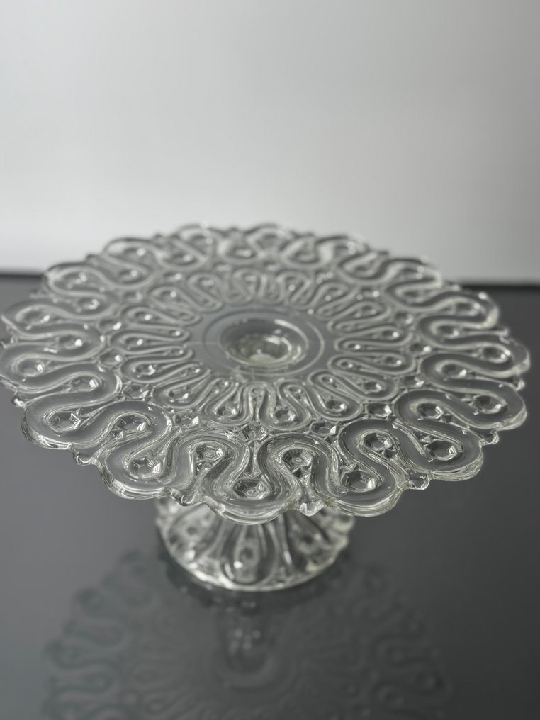 Charles Graffart & René Delvenne - Βάση κέικ - Γυαλί - Πλατ, άγνωστο μοντέλο. #4.3