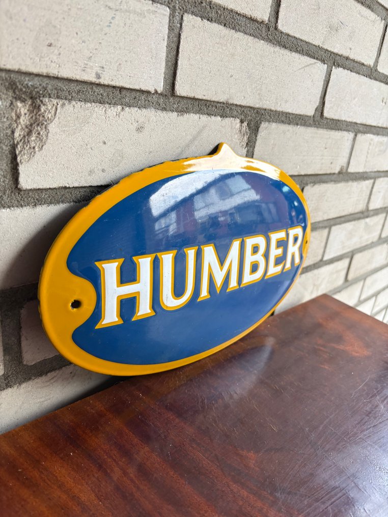 Πινακίδα διαφήμισης με επίστρωση email. - Humber emaille reclamebord – klassiek Brits merk - Εμαγιέ πινακίδα - Σμάλτο #3.2