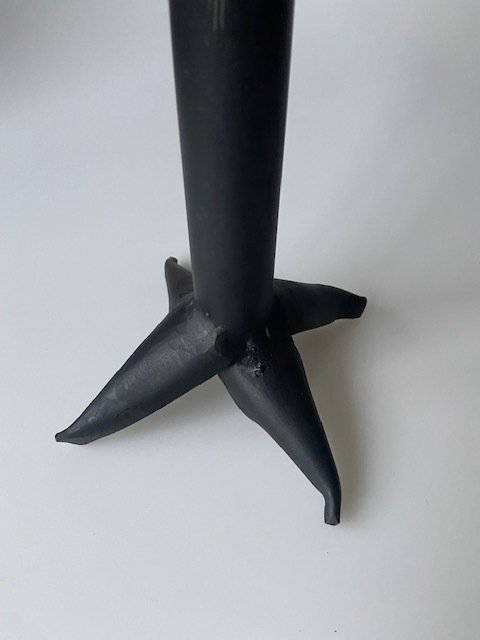 Κηροπήγιο Τέλεια - Σφυρήλατος σίδηρος - Brutalist #2.1