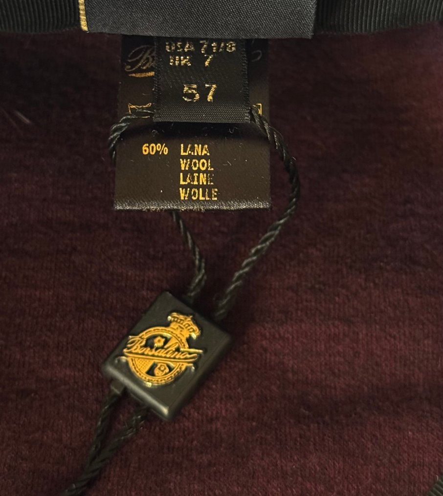 Borsalino - Beanie - Gyapjú, Kasmír, Selyem, Bőr #4.3