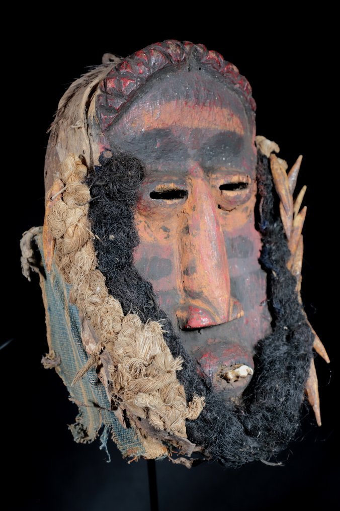 Μάσκα χορού - Αρχαία μάσκα πολέμου Guere - 28 εκ. - Côte d’Ivoire  (χωρίς τιμή ασφαλείας) #3.2