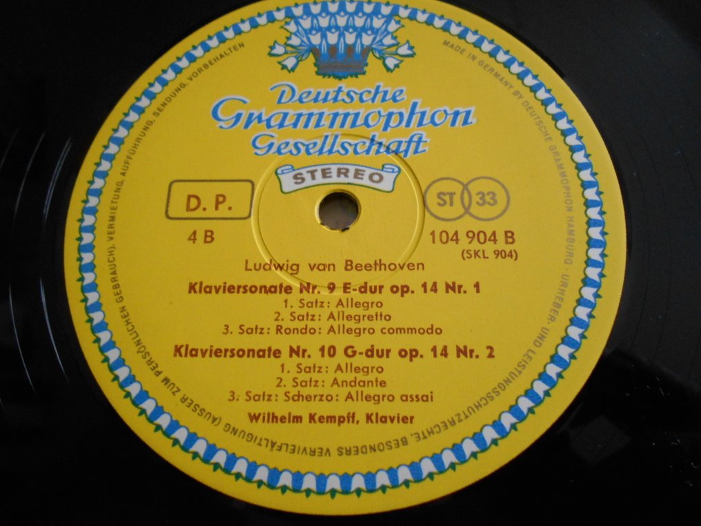 Beethoven - 3 x Box sets : Beethoven Sonatas: Kempff ,Kempff , Fournier,  & SQ, 24 lps - Différents titres - Albums LP (plusieurs articles) - 1963 #4.3