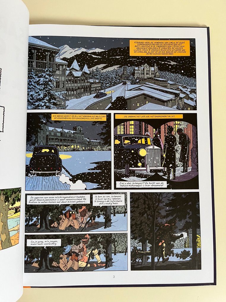 Blake en Mortimer 16 - De sarcofagen van het 6e continent deel 1 - luxe HC met linnen rug  + persdossier - 2 Album - 第一版 - 2003 #4.3