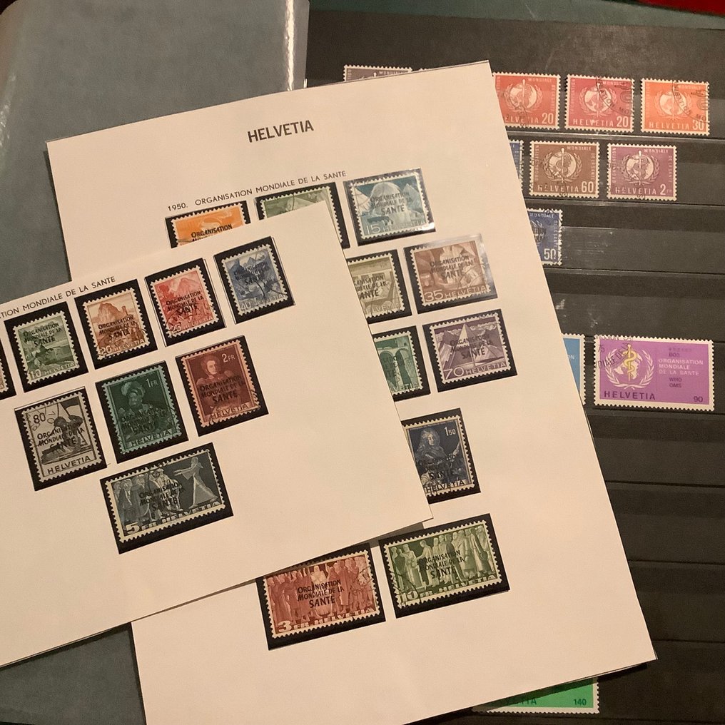 Schweiz 1948/1986 - Servicefranker for det internationale sundhedsorgan, WHO. - Zumstein 1/40 #1.0