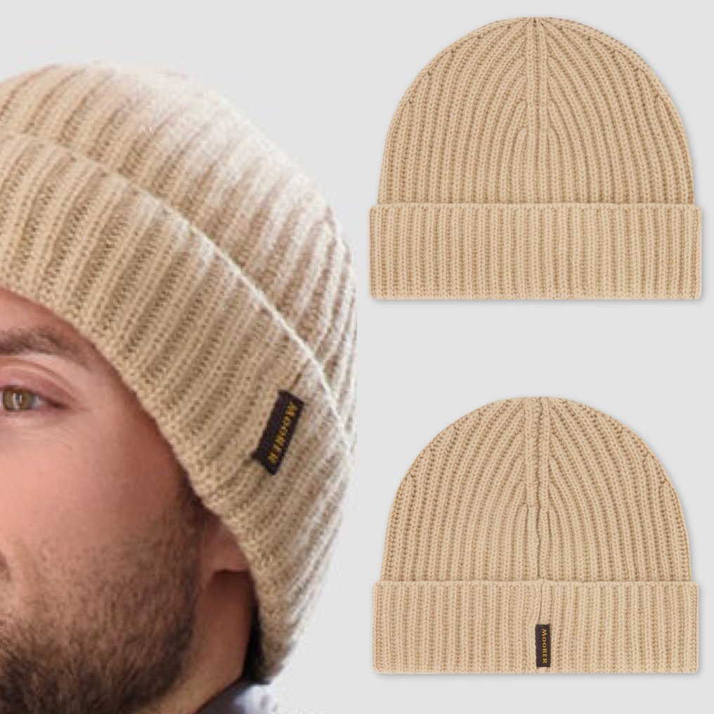 Moorer - Beanie帽 (1) - 羊絨 #1.0