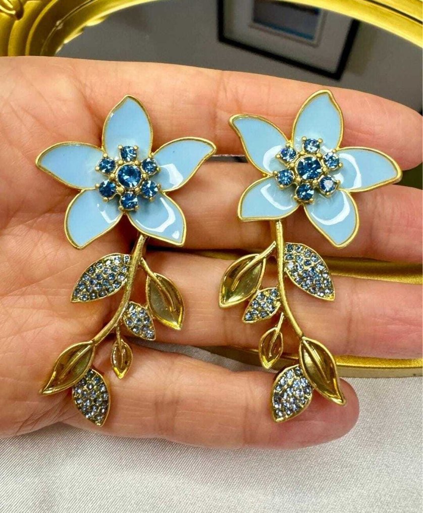 Oscar De La Renta - Gullplattert - Øredobber #2.1