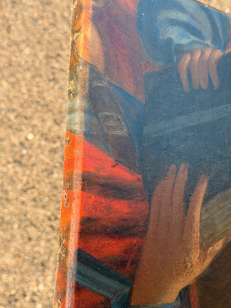 Apostolin muotokuva 'Pyhä Jaakko Suurempi' - Puu, Pellava - 1750-1800 - Pyhä Jaakob Suurempi #3.2