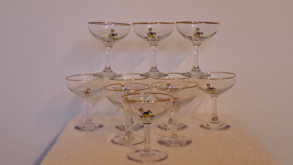 Babycham - Ποτήρι σαμπάνιας (10) - Γυαλί - ποτήρι μηλίτη με ελαφάκι #1.0