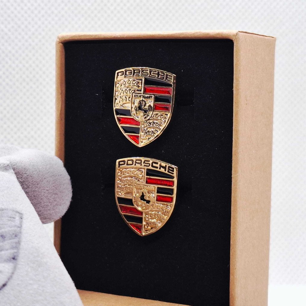 Oro laminato (18k). - Gemelli - Porsche. #1.0