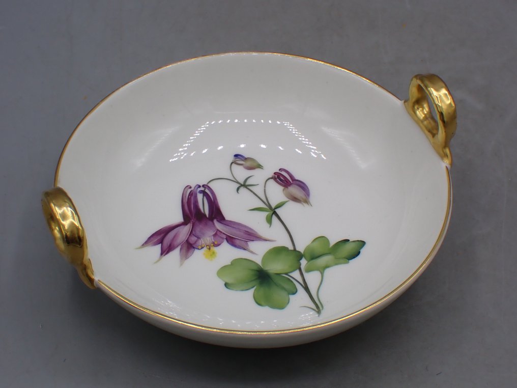 KPM - 碗 - With Columbine flower décor - 瓷 #4.3