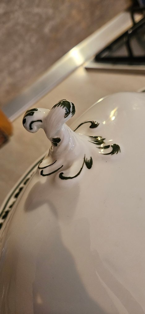 Meissen - Plat - Grüner Weinkranz - Porcelaine #1.0