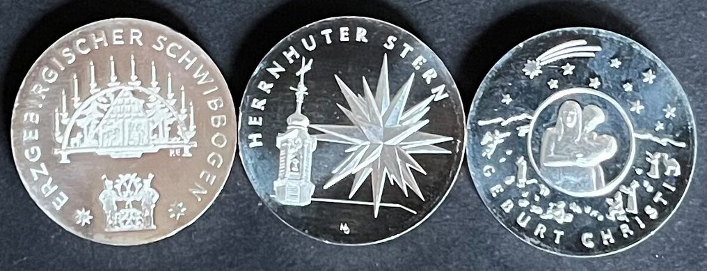 Tyskland. 25 Euro 2021/2023 (3 stuks) (Ingen reservasjonspris) #1.0