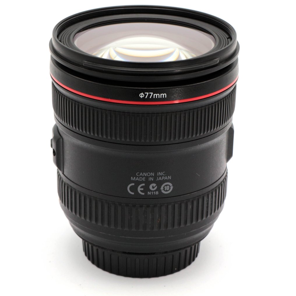 Canon EF 24-70mm f/4L IS USM + EW-83L type zonnekap #CANON PRO LENS #L-LINE QUALITY Zoom objektív #2.1