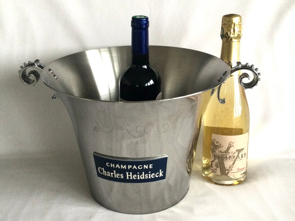 Grote Champagnekoeler “Champagne CHARLES - HEIDSIECK” - 香檳冷卻器 -  Groot - 镀铬的不锈钢 - 四瓶香槟 #1.0
