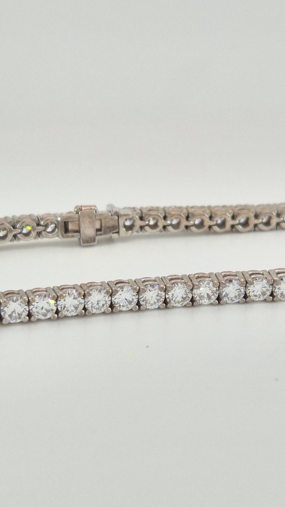 Bracelet - 14 kt. White gold -  6.5ct. tw. Diamond (Lab-grown) #1.0