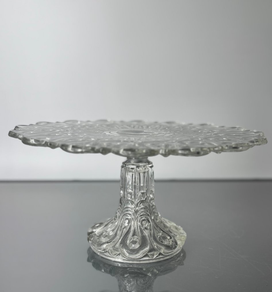 Charles Graffart & René Delvenne - Βάση κέικ - Γυαλί - Πλατ, άγνωστο μοντέλο. #1.0