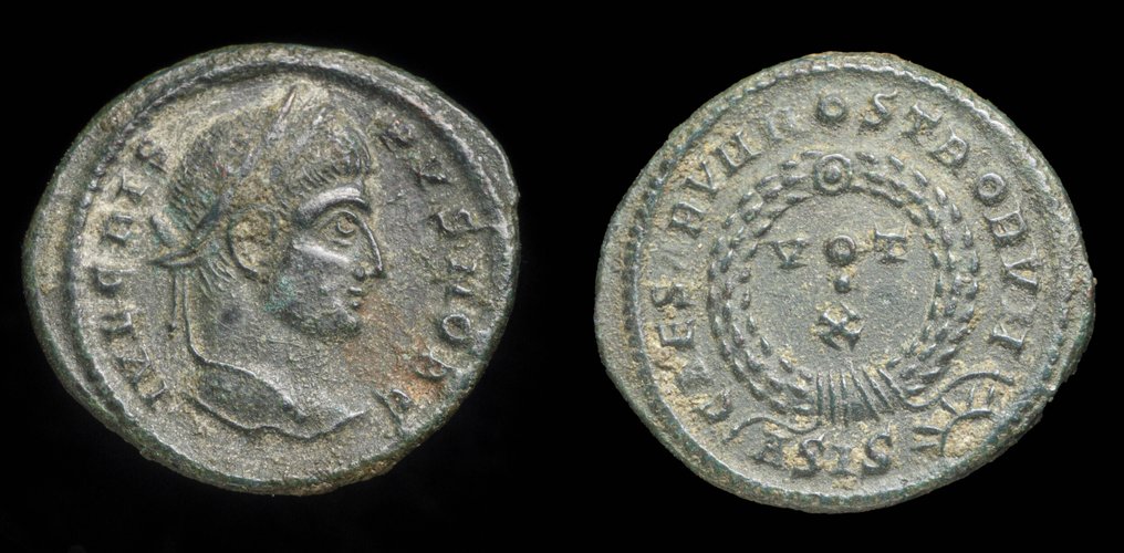 罗马帝国. 克里斯普斯 （317-326）. CAESARVM NOSTRORVM, Siscia  (没有保留价) #1.0