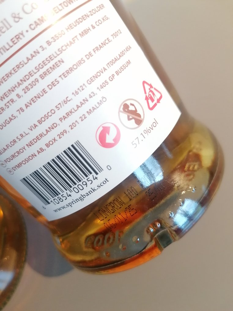 Springbank 5yo 100° Proof + Longrow 100° Proof - 70 cl - 2 flaschen #2.1