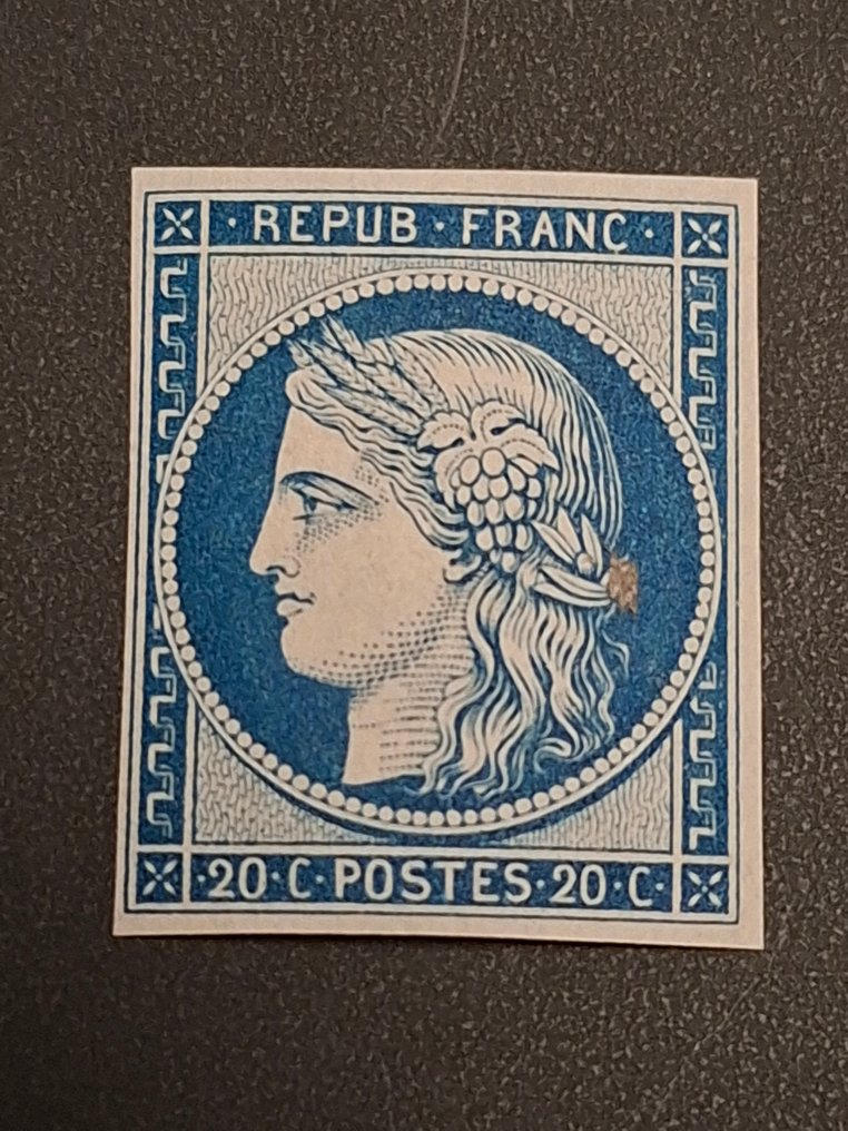 法國 1849/1849 - Ceres N° 8 neuf 未发行，1862年印刷，极佳，附有证书。 #1.0