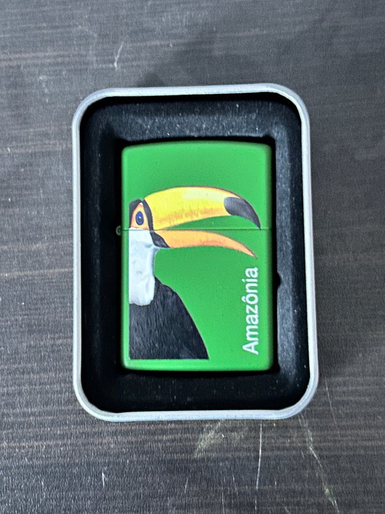 Zippo - B19-Amazonia poison green mat Zippo - Sem preço de reserva - Isqueiro - Aço #1.0