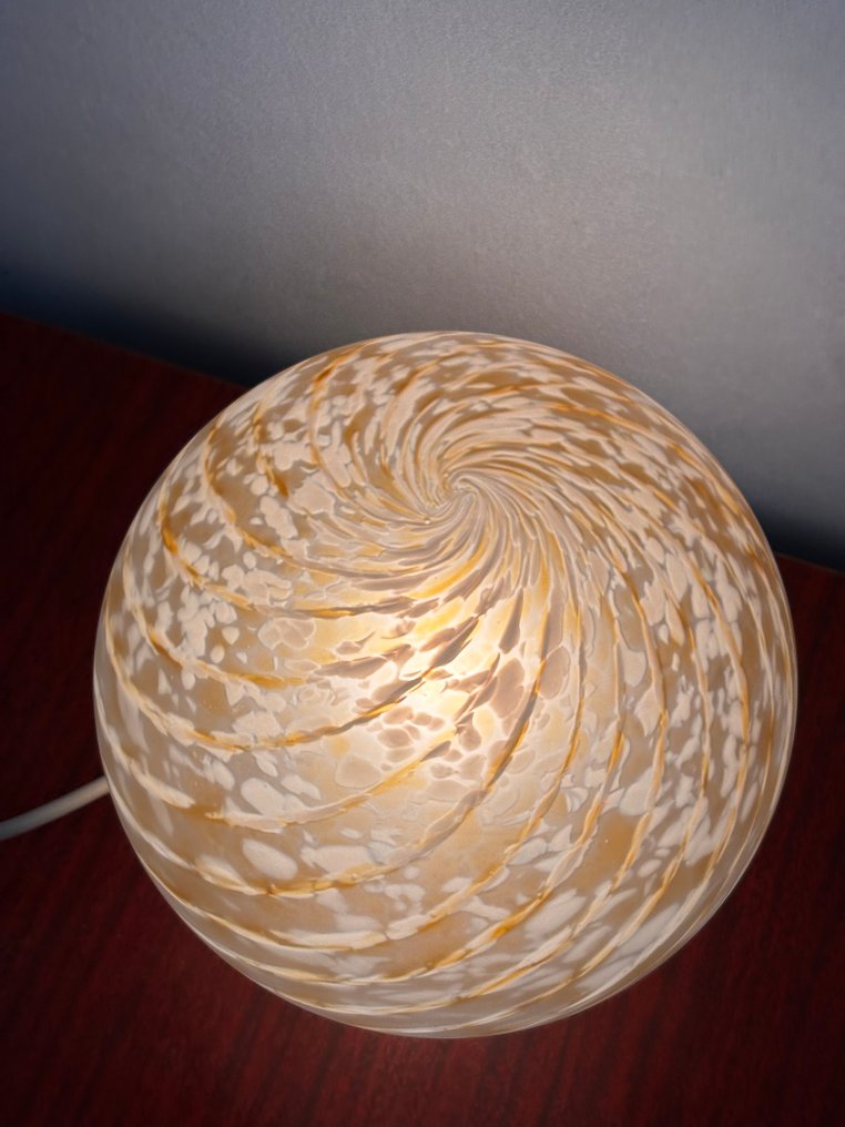 Table lamp - Glass - Spherical glass table lamp in Murano style. #1.0