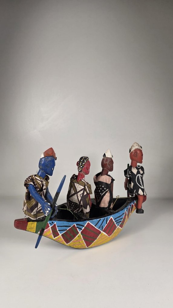 Puinen pirogue - Sénoufo - Norsunluurannikko (Ei pohjahintaa) #3.2