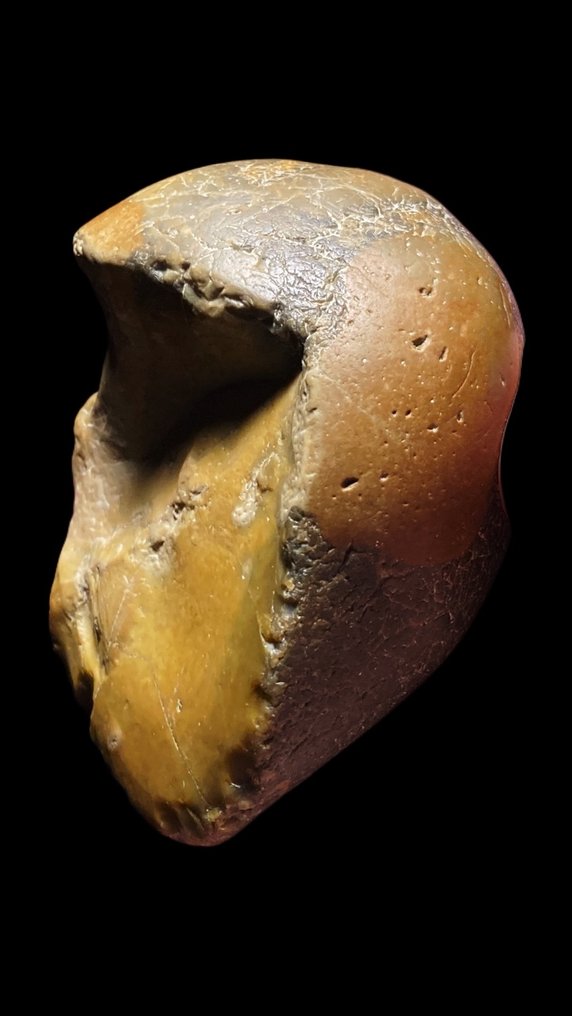 Paleolítico Pedra/Sílex Unifacial Pebble Chopper - 8 cm  (Sem preço de reserva) #1.0