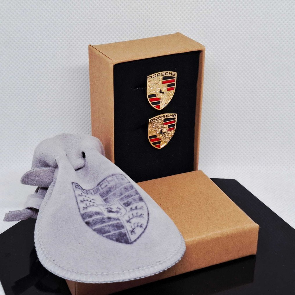 18K金箔。 - 袖扣 - 保时捷 #1.0