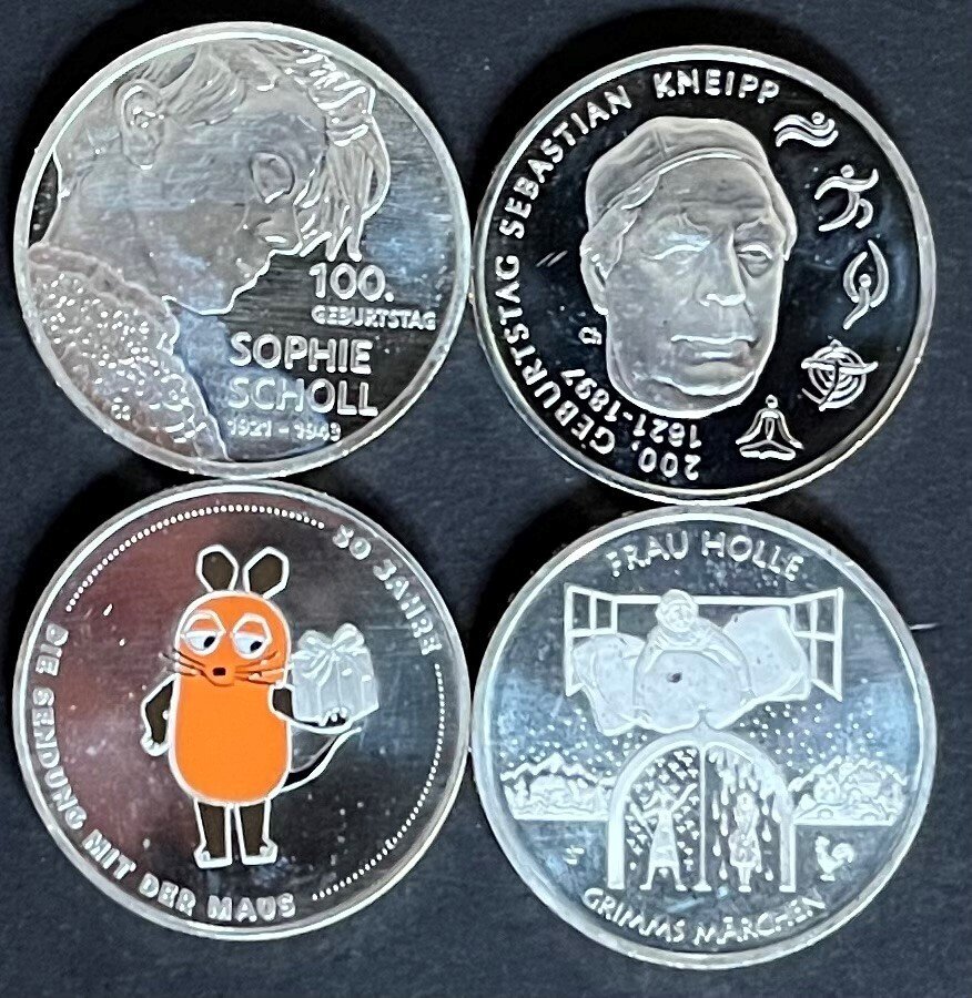 Tyskland. 20 Euro 2021 (4 stuks) (Ingen reservasjonspris) #1.0