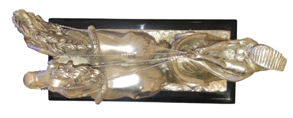 Statua, Biga Imperiale (1980) - 25 cm - .925 argento #1.0