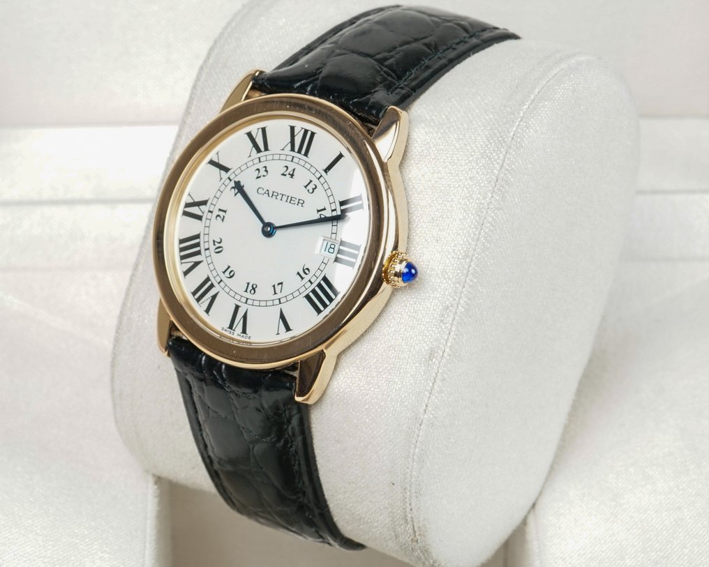 Cartier - Ronde Solo  De Cartier - 18K  Gold - Date - 3602 - Άνδρες - 2010-2020  #1.0