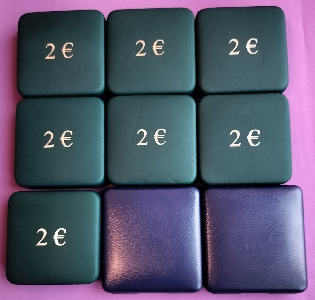 België. 2 Euro 2011/2021 (9 monnaies) Proof (Zonder minimumprijs) #1.0