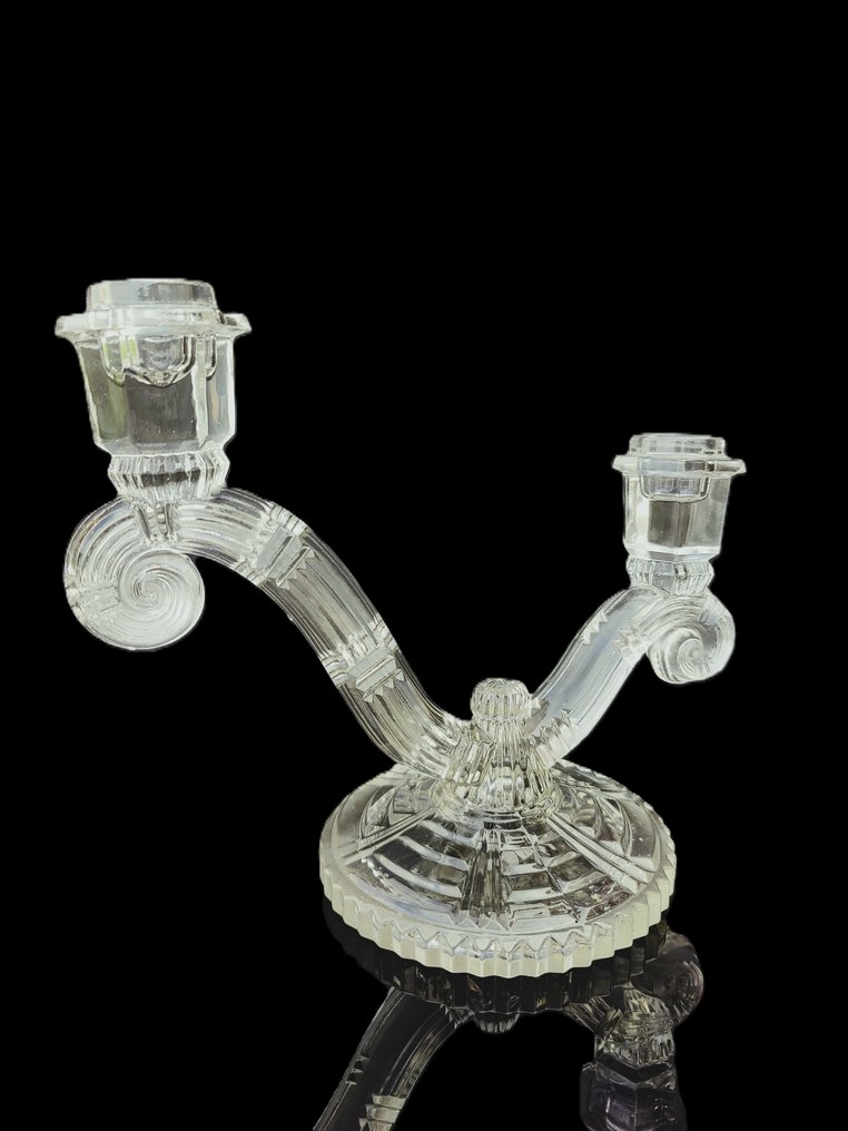 Art Deco kandelaars - Boheems - 1920-1930 - 烛台 - 玻璃 #1.0