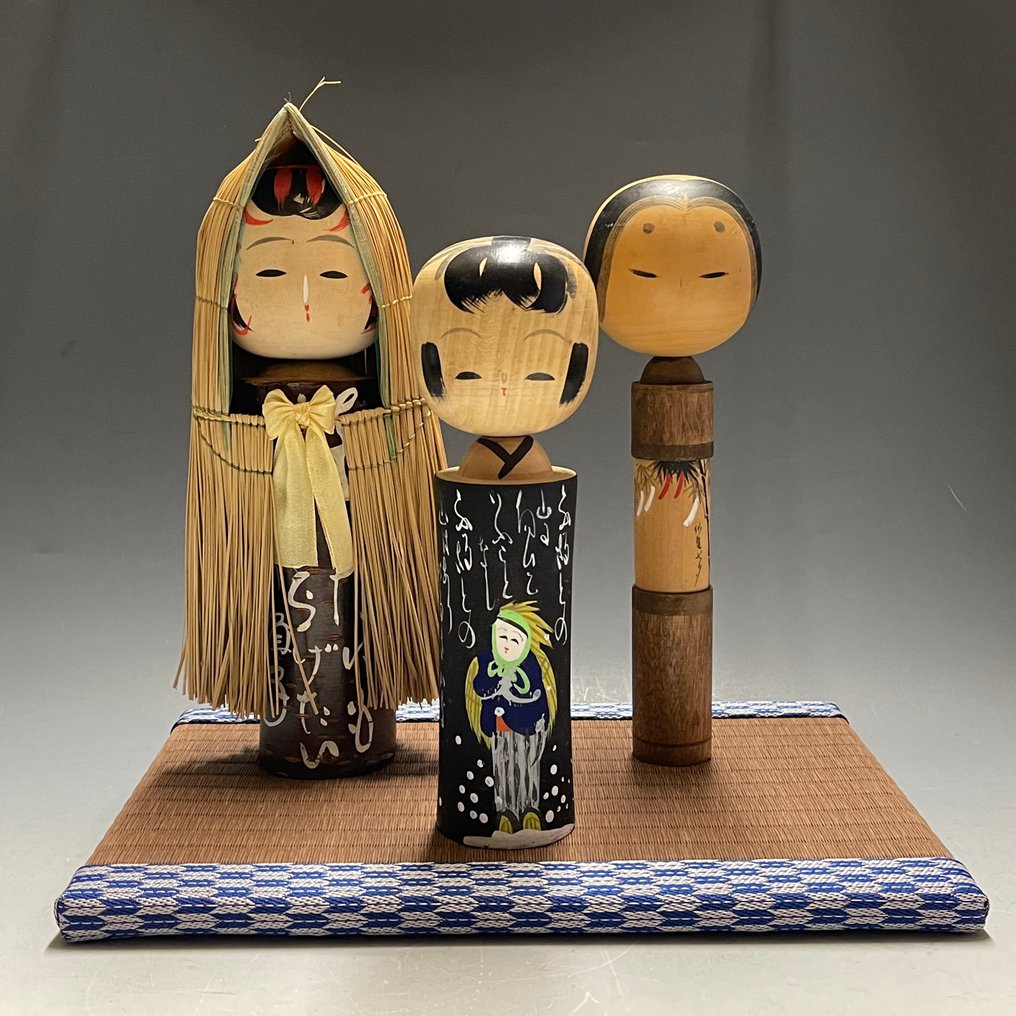 Szobrocska - Kokeshi Doll | Beautiful Tatami Mat (3) - Fa #1.0