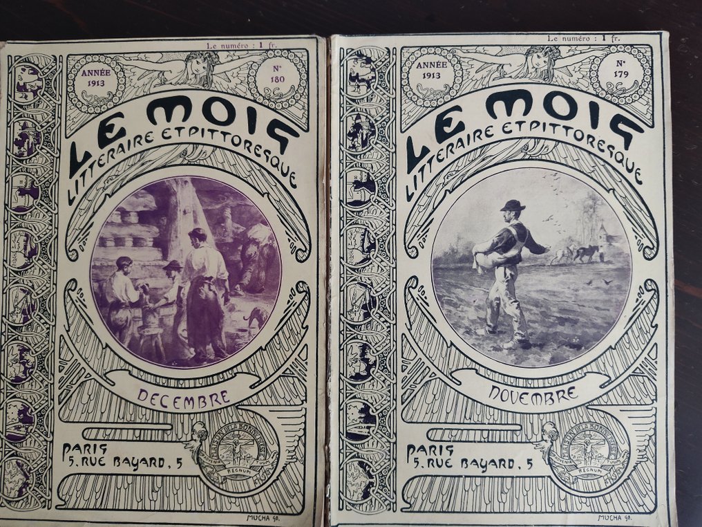 Alphonse Mucha - Le Mois Novembre & Decembre - 1913 #1.0