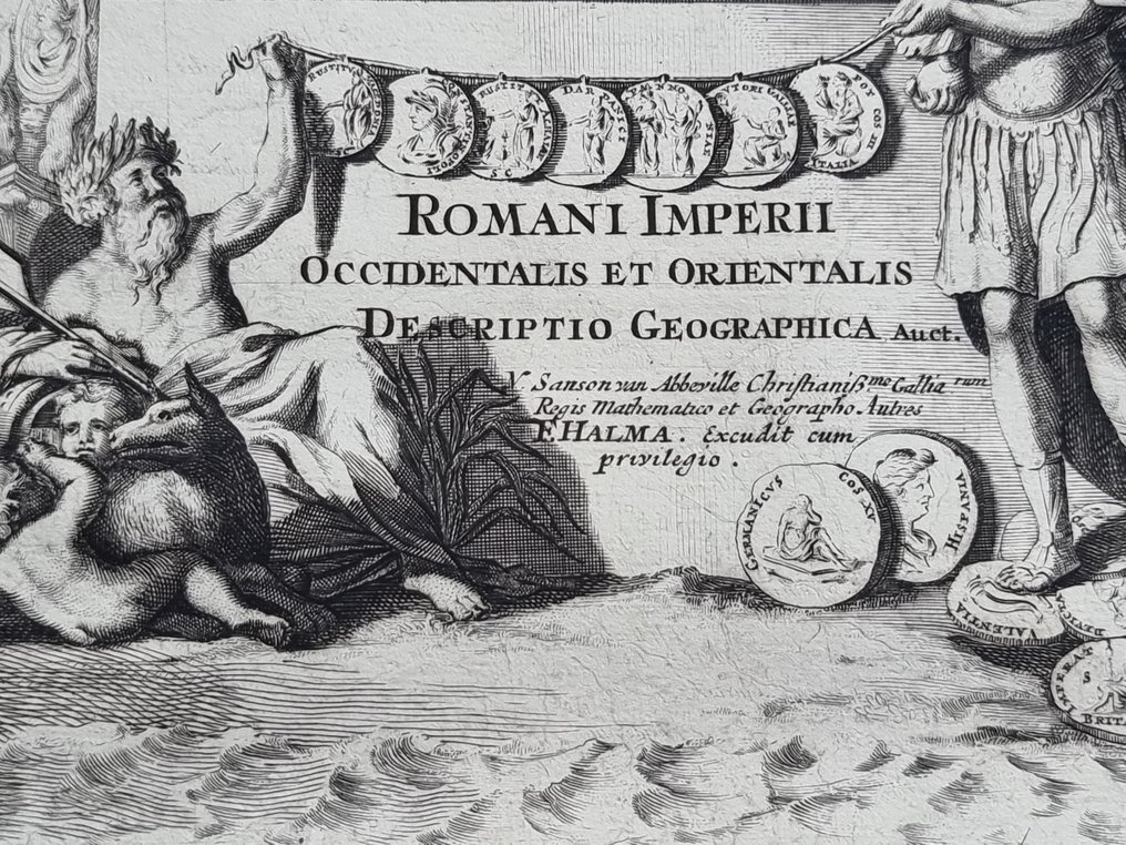 Ιταλία - Ρώμη; Nicolas Sanson (1600/ 1667) - François Halma. (1653/ 1722) - Romani Imperii Occidentalis et Orientalis Decriptio Geographica Auct - 1701-1720 #4.3
